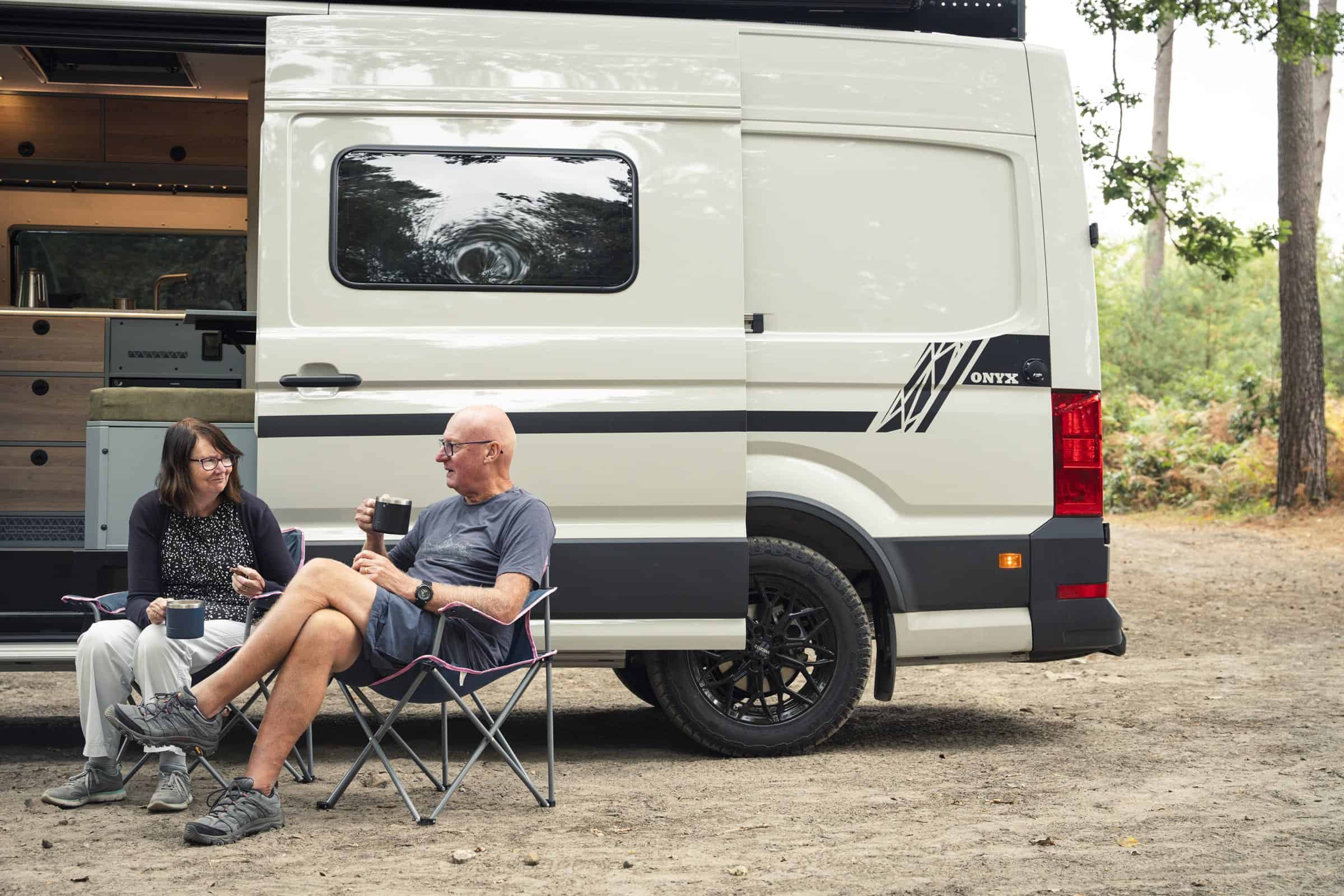 The Onyx Arête campervan on location