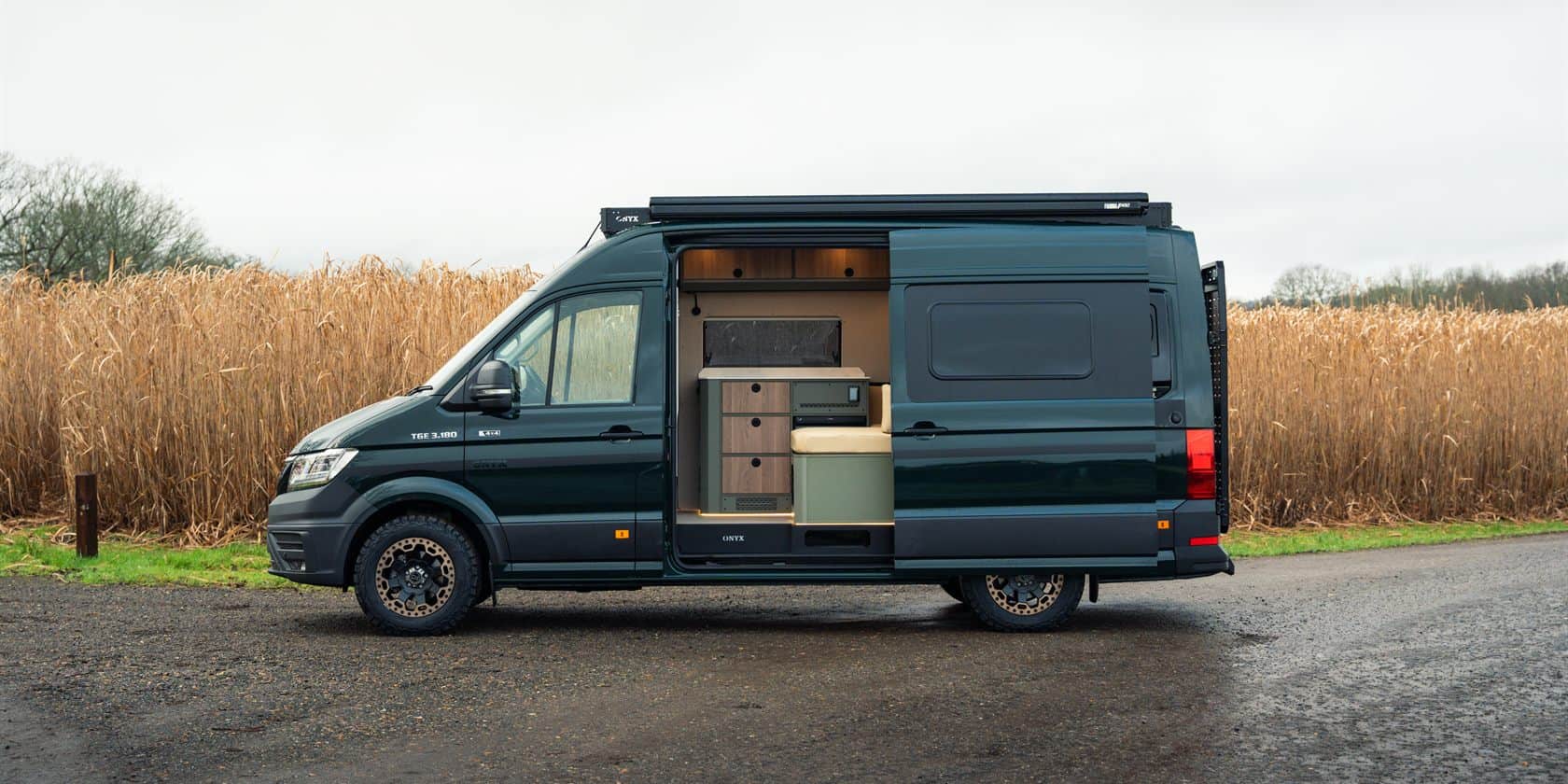 The Onyx Summit MWB adventure campervan, side view